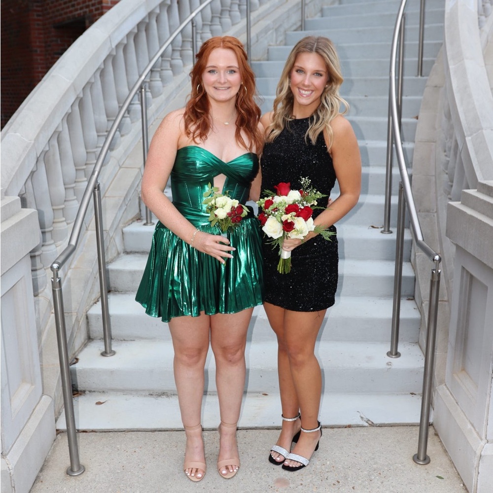 Green Strapless Dress